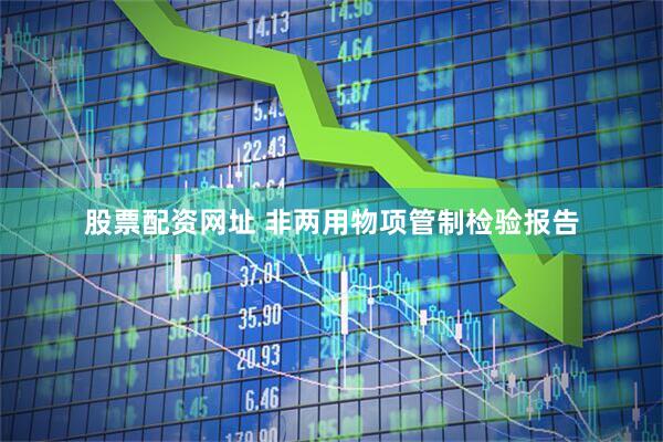 股票配资网址 非两用物项管制检验报告